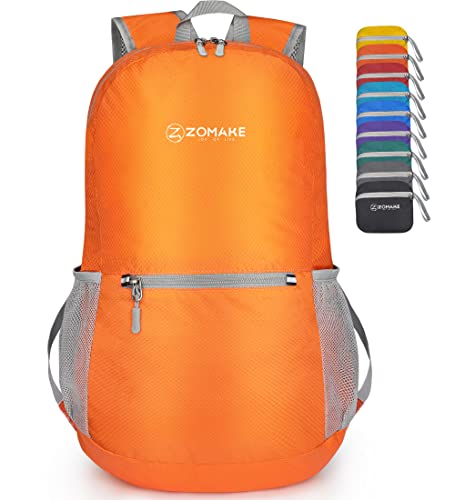 ZOMAKE Ultra Lightweight Hiking Backpack 20L - Packable Small Backpacks Water Resistant Daypack for Women Men(Black)