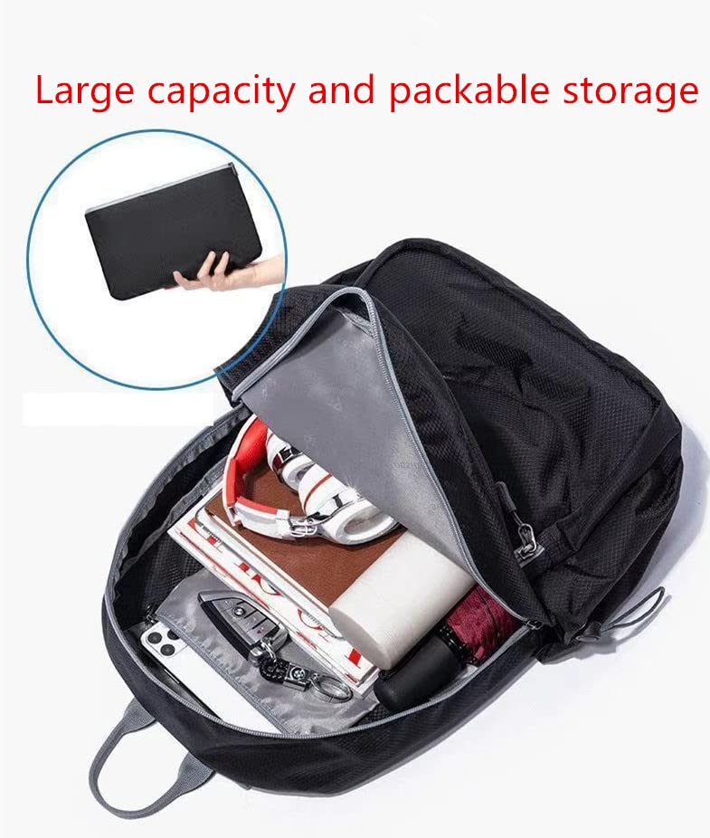 Geboldil Men's and women's lightweight foldable hiking travel backpack waterproof camping backpack fuchsia