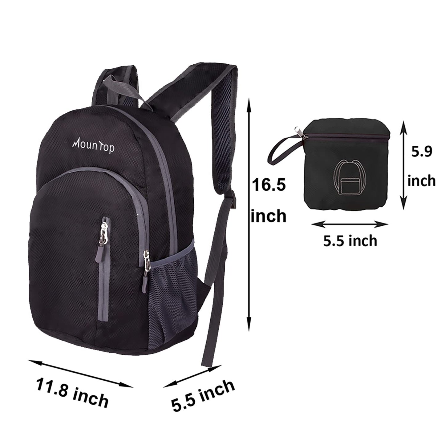 Outdoor Lightweight Foldable Water Resistant Backpack for Travel Hiking Riding