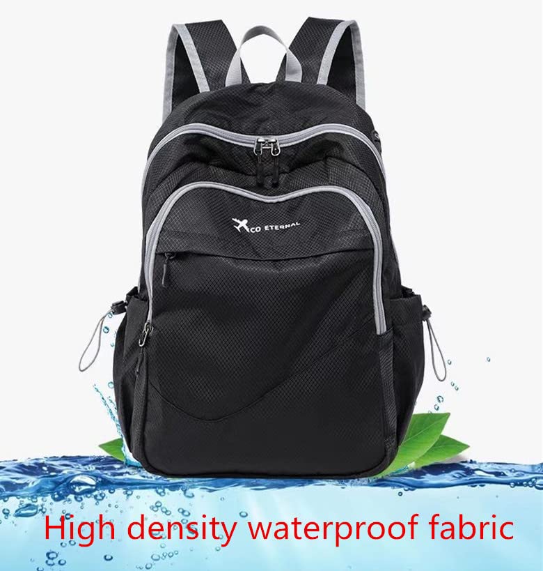 Geboldil Men's and women's lightweight foldable hiking travel backpack waterproof camping backpack fuchsia