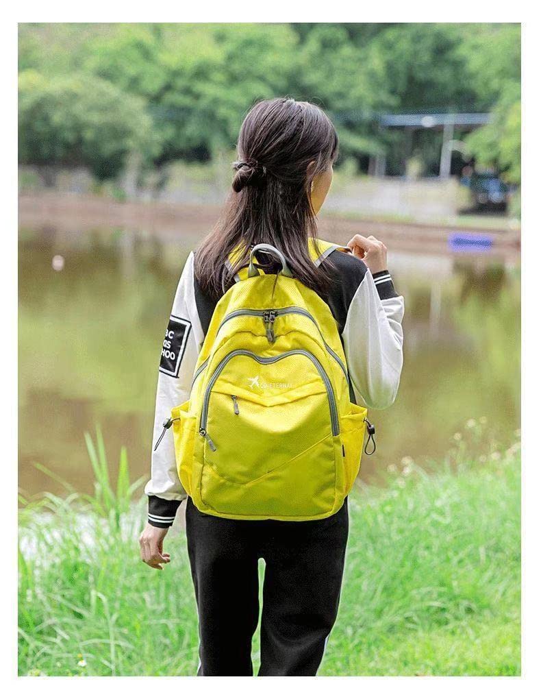 Geboldil Men's and women's lightweight foldable hiking travel backpack waterproof camping backpack fuchsia