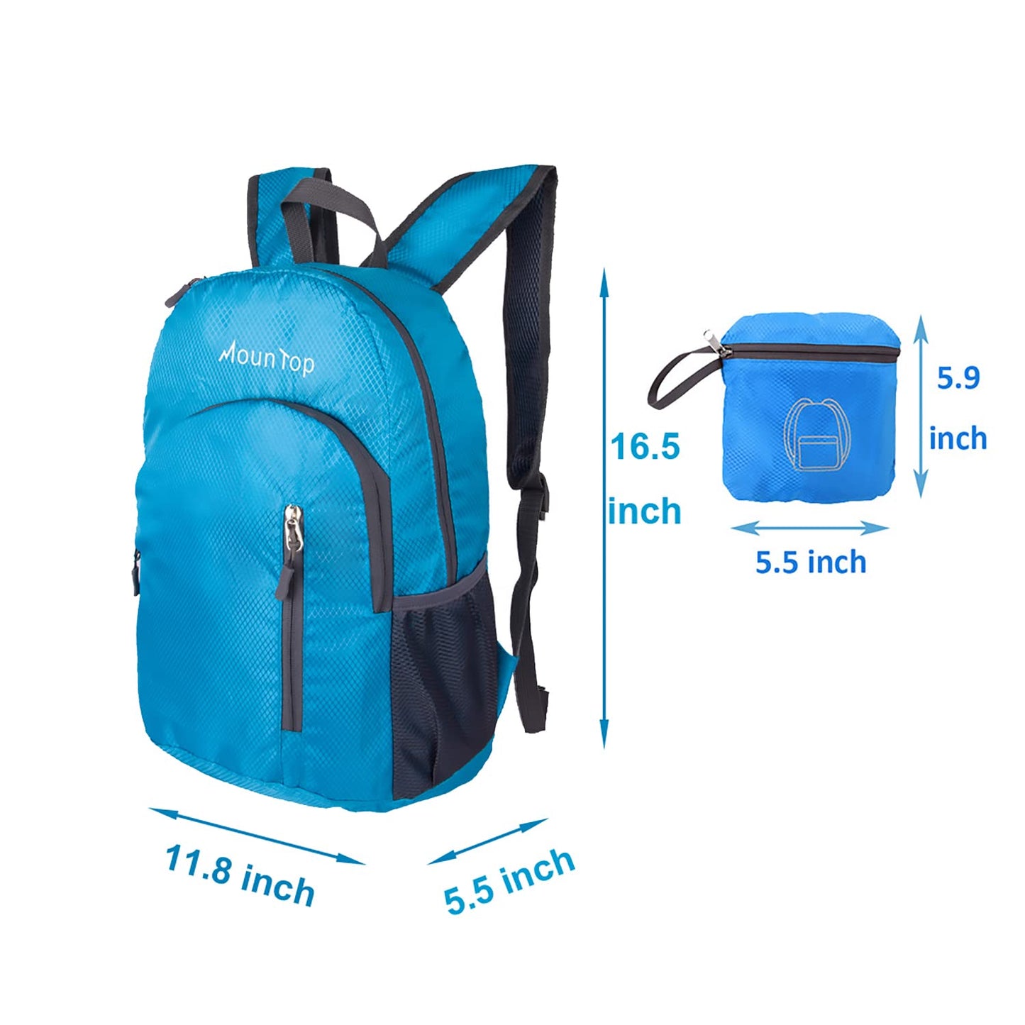 Outdoor Lightweight Foldable Water Resistant Backpack for Travel Hiking Riding