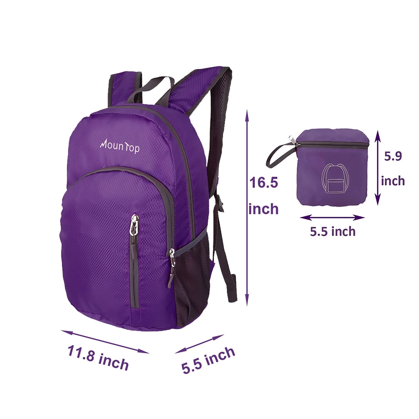 Outdoor Lightweight Foldable Water Resistant Backpack for Travel Hiking Riding