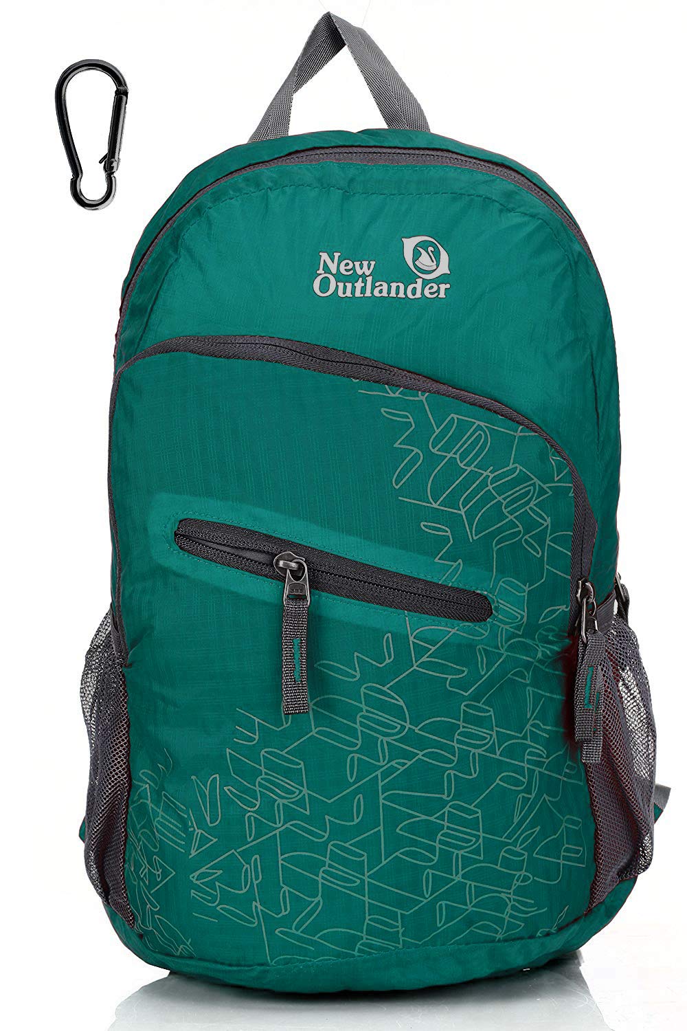 Outlander Packable Handy Lightweight Travel Hiking Backpack Daypack-Grey-L