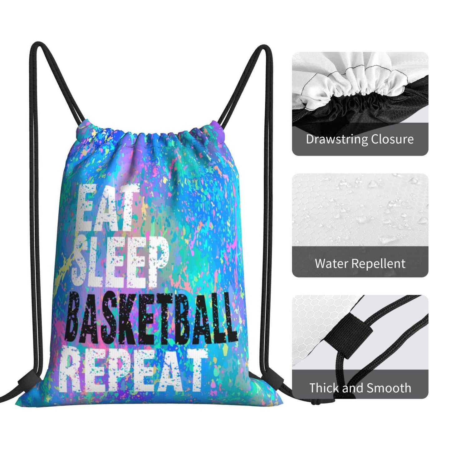 Drawstring Backpack Gym String Bag Sports Drawstring Sackpack For Women Men