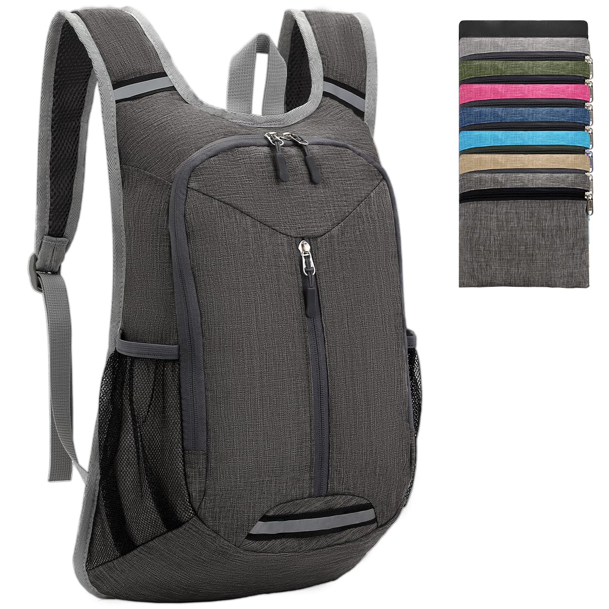 WEREWOLVES 15L Small Hiking Backpack, Travel Lightweight Foldable Packable Casual Outdoor Daypack
