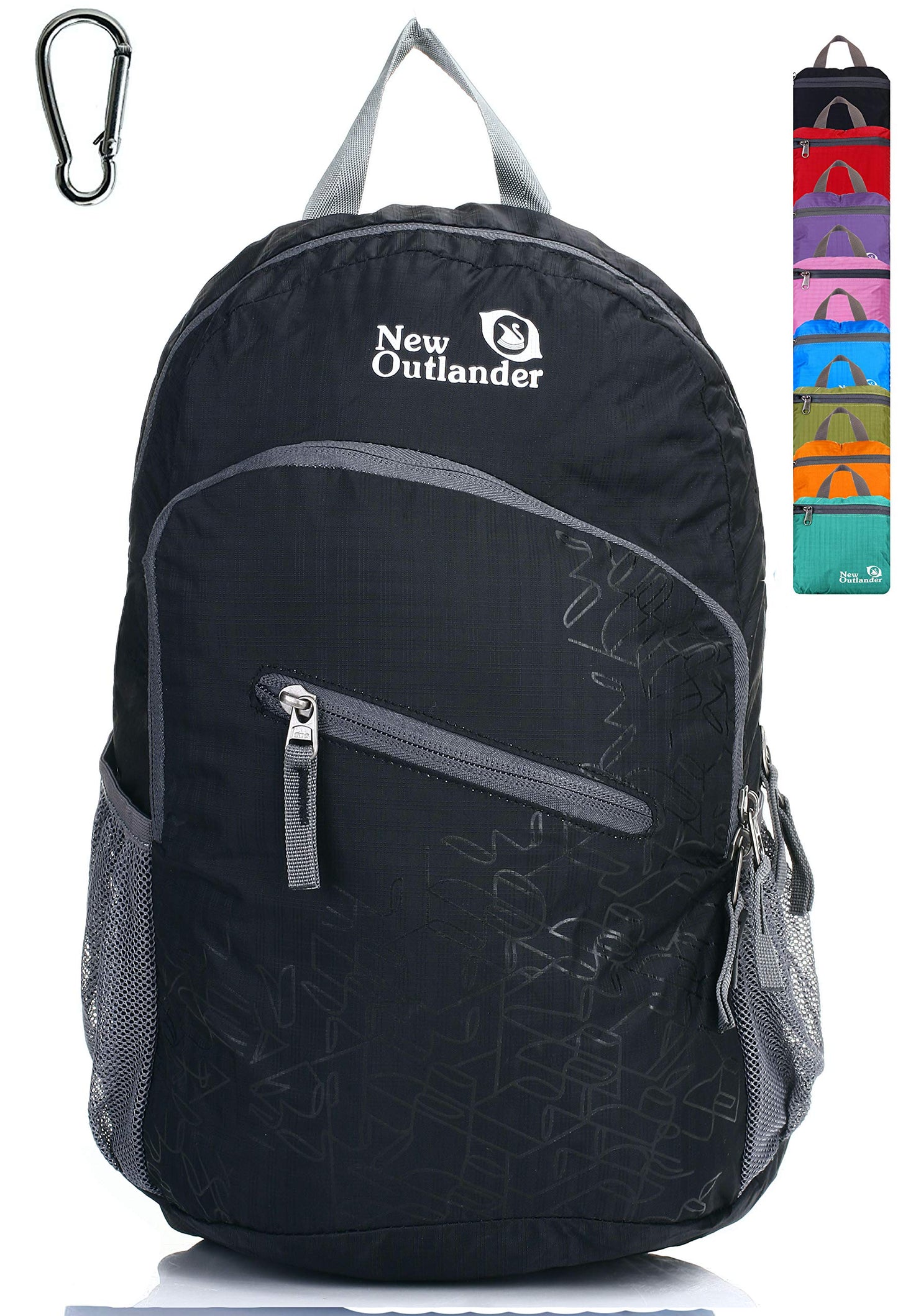 Outlander Packable Handy Lightweight Travel Hiking Backpack Daypack-Grey-L