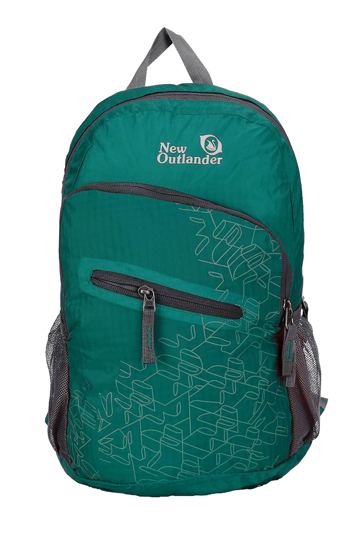 Outlander Packable Handy Lightweight Travel Hiking Backpack Daypack-Grey-L