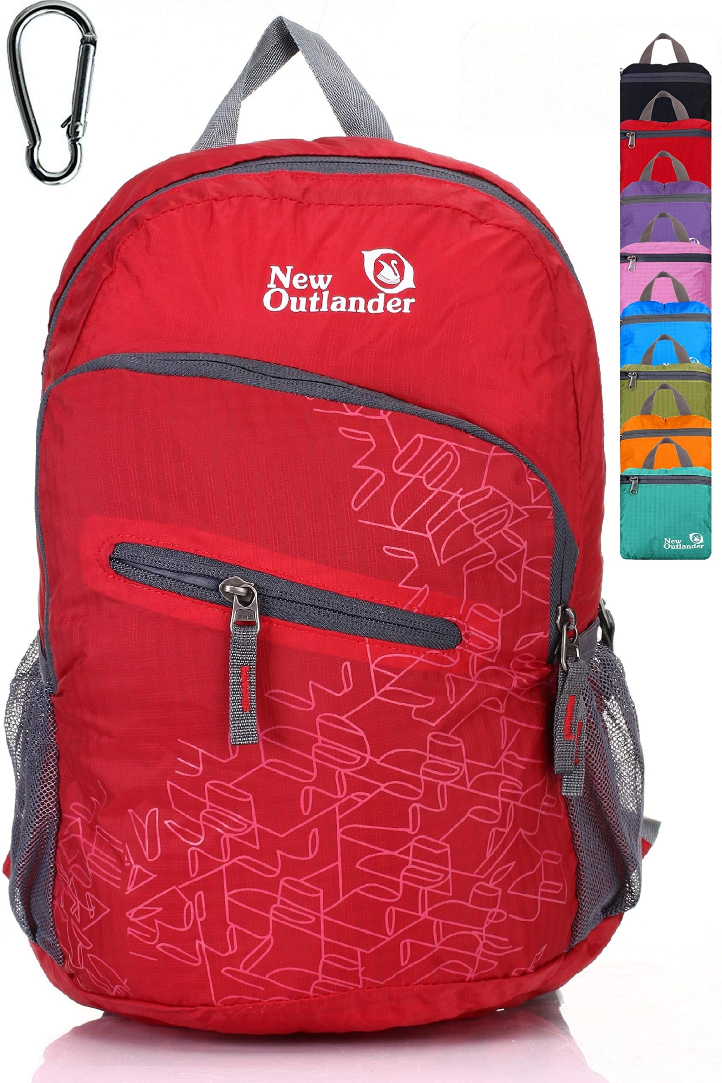 Outlander Packable Handy Lightweight Travel Hiking Backpack Daypack-Grey-L
