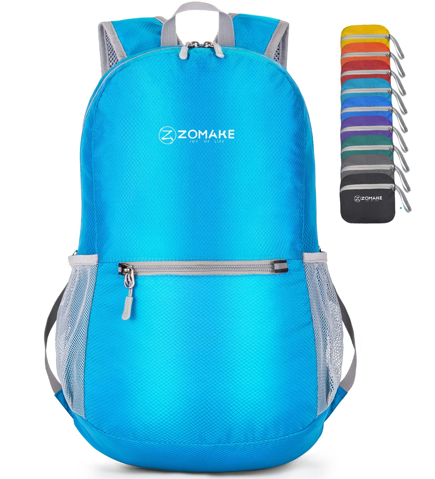 ZOMAKE Ultra Lightweight Hiking Backpack 20L - Packable Small Backpacks Water Resistant Daypack for Women Men(Black)