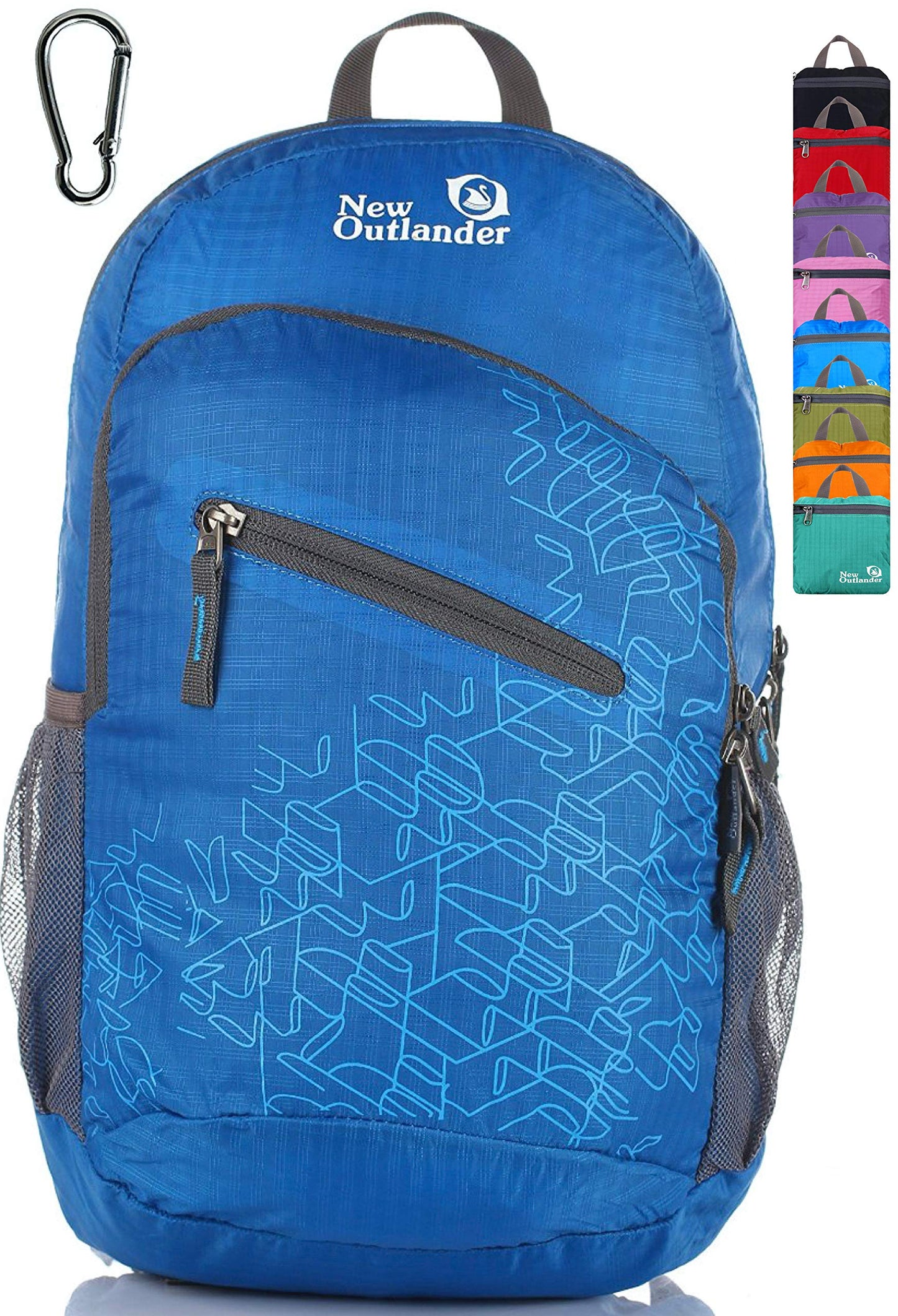 Outlander Packable Handy Lightweight Travel Hiking Backpack Daypack-Grey-L