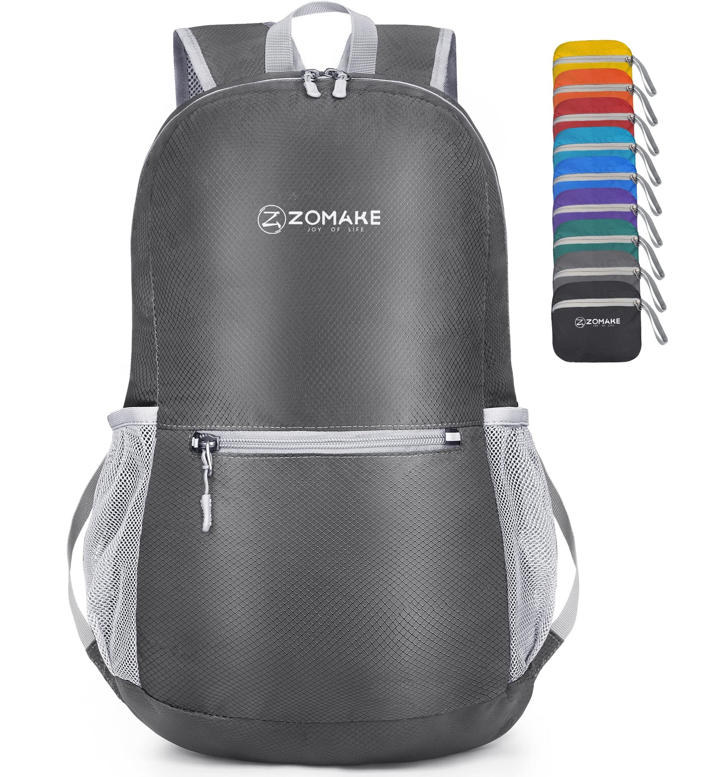ZOMAKE Ultra Lightweight Hiking Backpack 20L - Packable Small Backpacks Water Resistant Daypack for Women Men(Black)