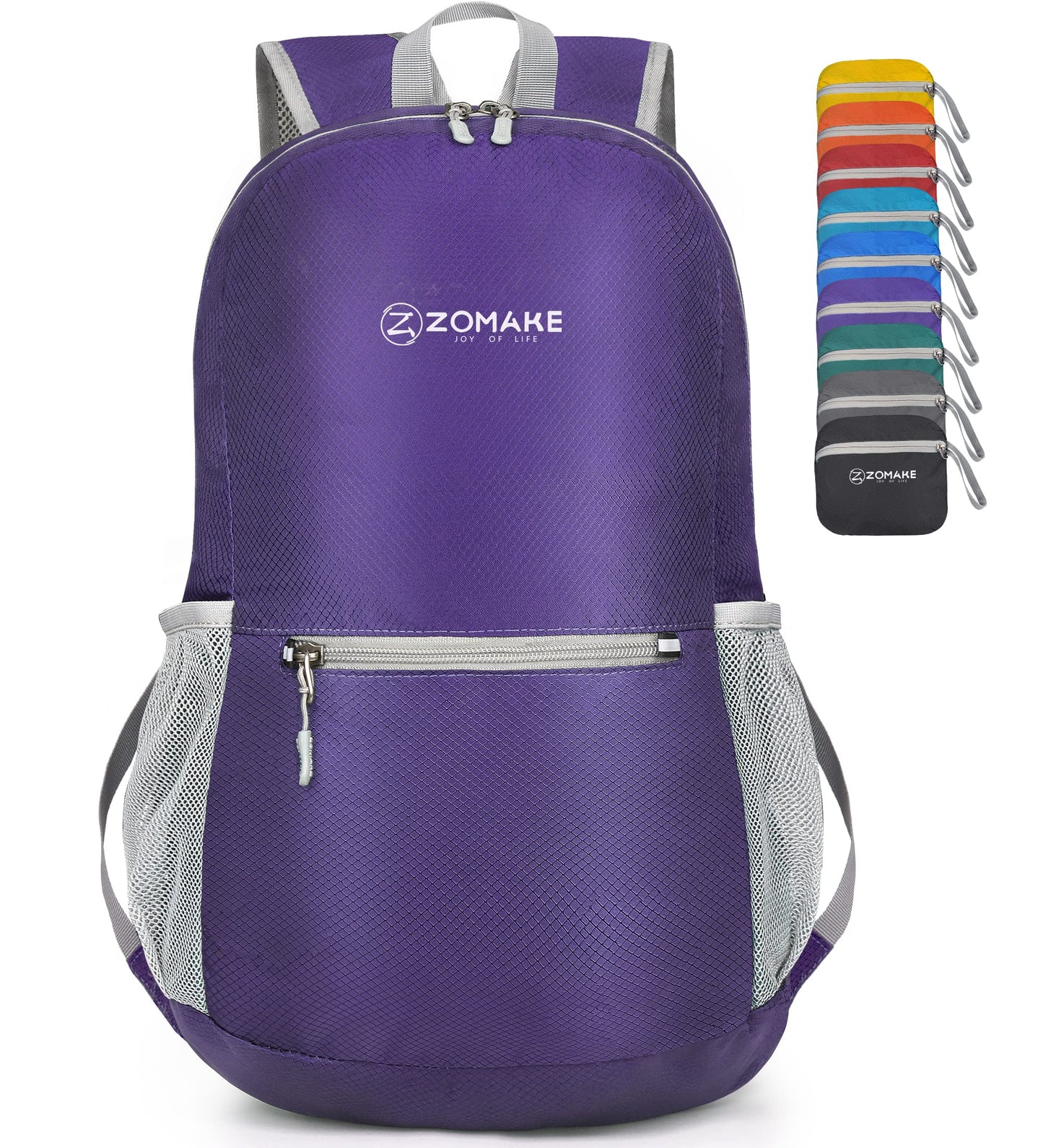 ZOMAKE Ultra Lightweight Hiking Backpack 20L - Packable Small Backpacks Water Resistant Daypack for Women Men(Black)