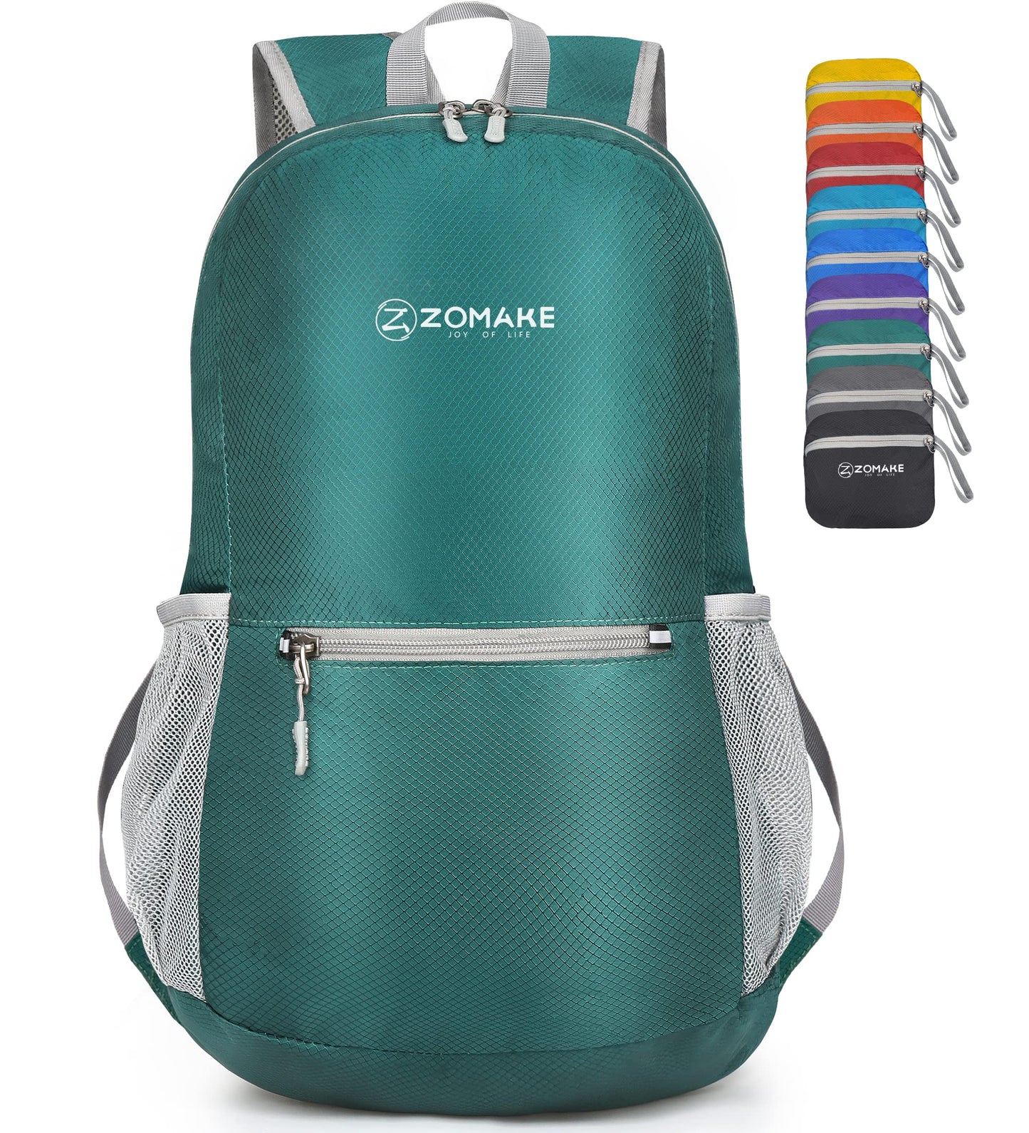 ZOMAKE Ultra Lightweight Hiking Backpack 20L - Packable Small Backpacks Water Resistant Daypack for Women Men(Black)