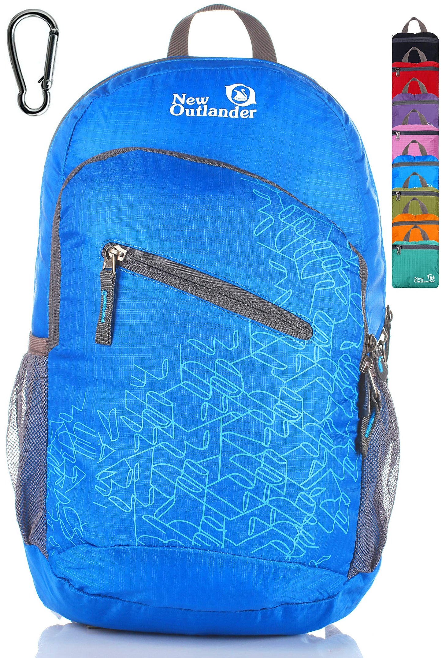 Outlander Packable Handy Lightweight Travel Hiking Backpack Daypack-Grey-L