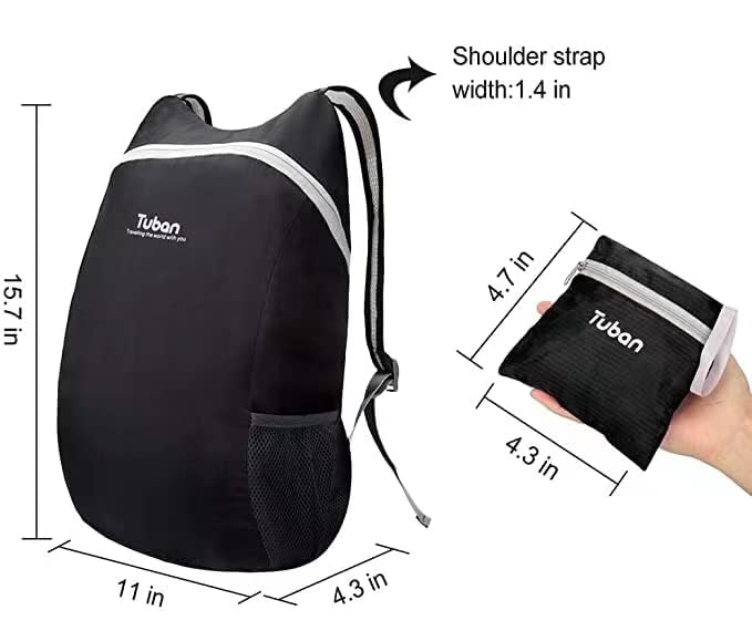Ultra Lightweight Packable Water Resistant Backpack for Travel Camping Outdoor Hiking Daypack