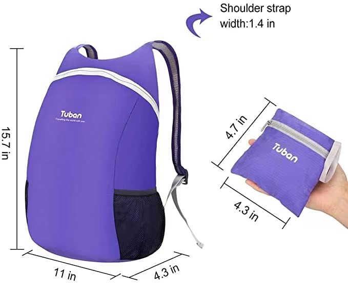 Ultra Lightweight Packable Water Resistant Backpack for Travel Camping Outdoor Hiking Daypack