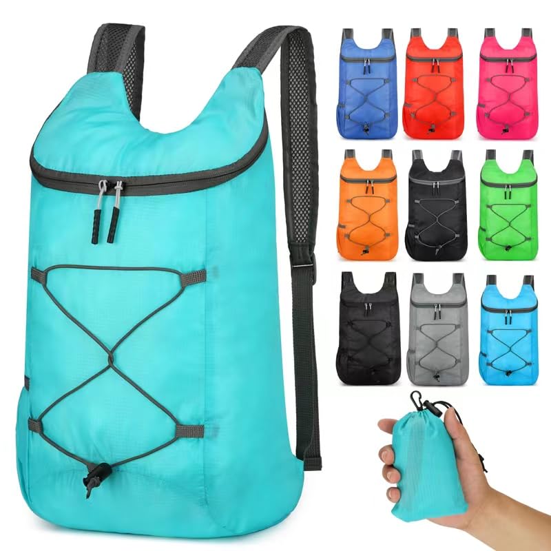 16L Hiking-Daypack Lightweight-Foldable Travel-Backpack Water-Resistant Camping Outdoor Packable Easy Carry-on Bag (Dark Blue)