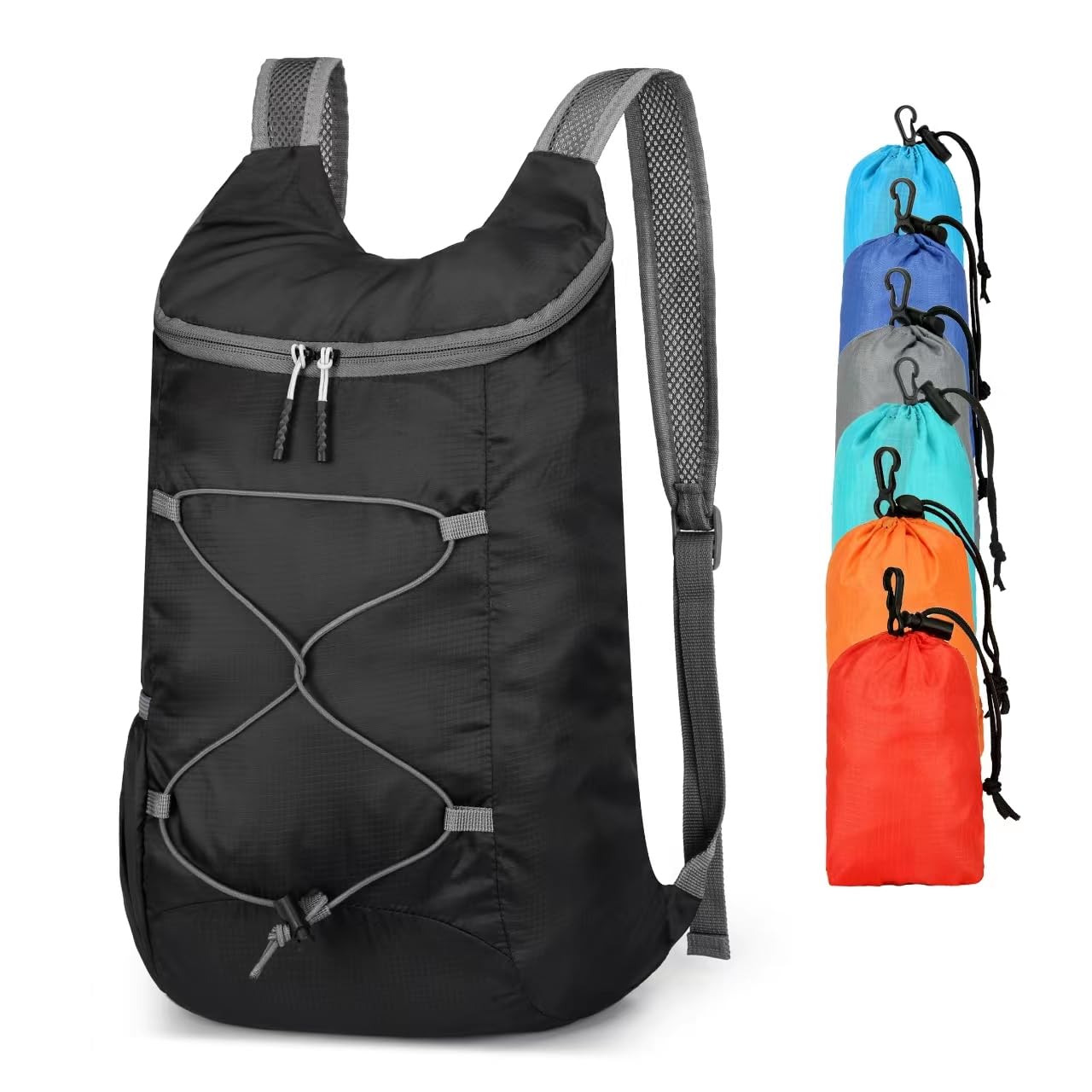 16L Hiking-Daypack Lightweight-Foldable Travel-Backpack Water-Resistant Camping Outdoor Packable Easy Carry-on Bag (Dark Blue)