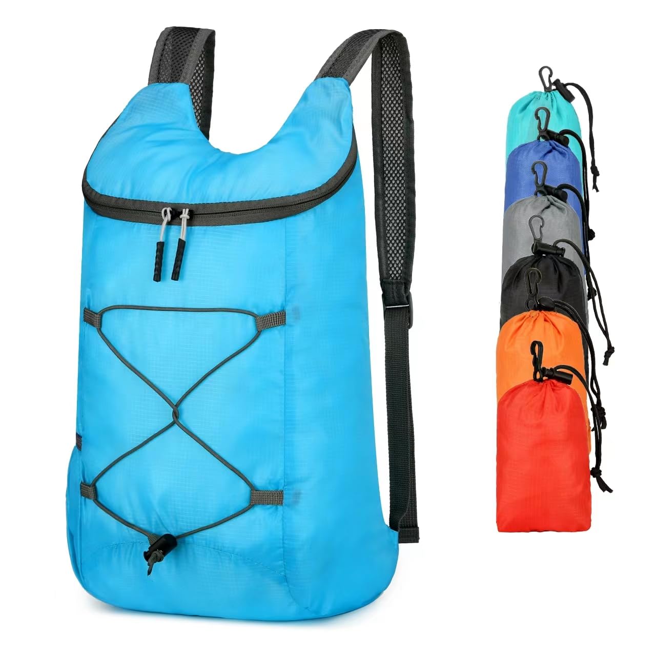 16L Hiking-Daypack Lightweight-Foldable Travel-Backpack Water-Resistant Camping Outdoor Packable Easy Carry-on Bag (Dark Blue)