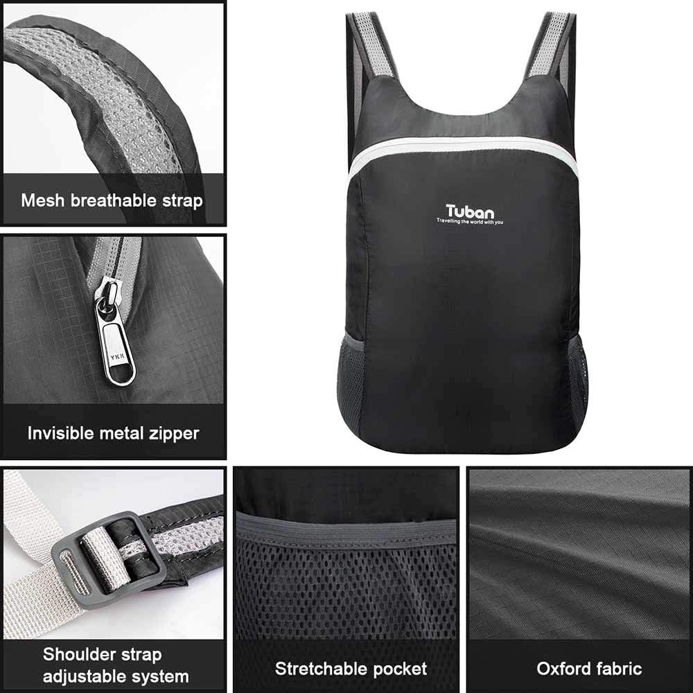 Ultra Lightweight Packable Water Resistant Backpack for Travel Camping Outdoor Hiking Daypack