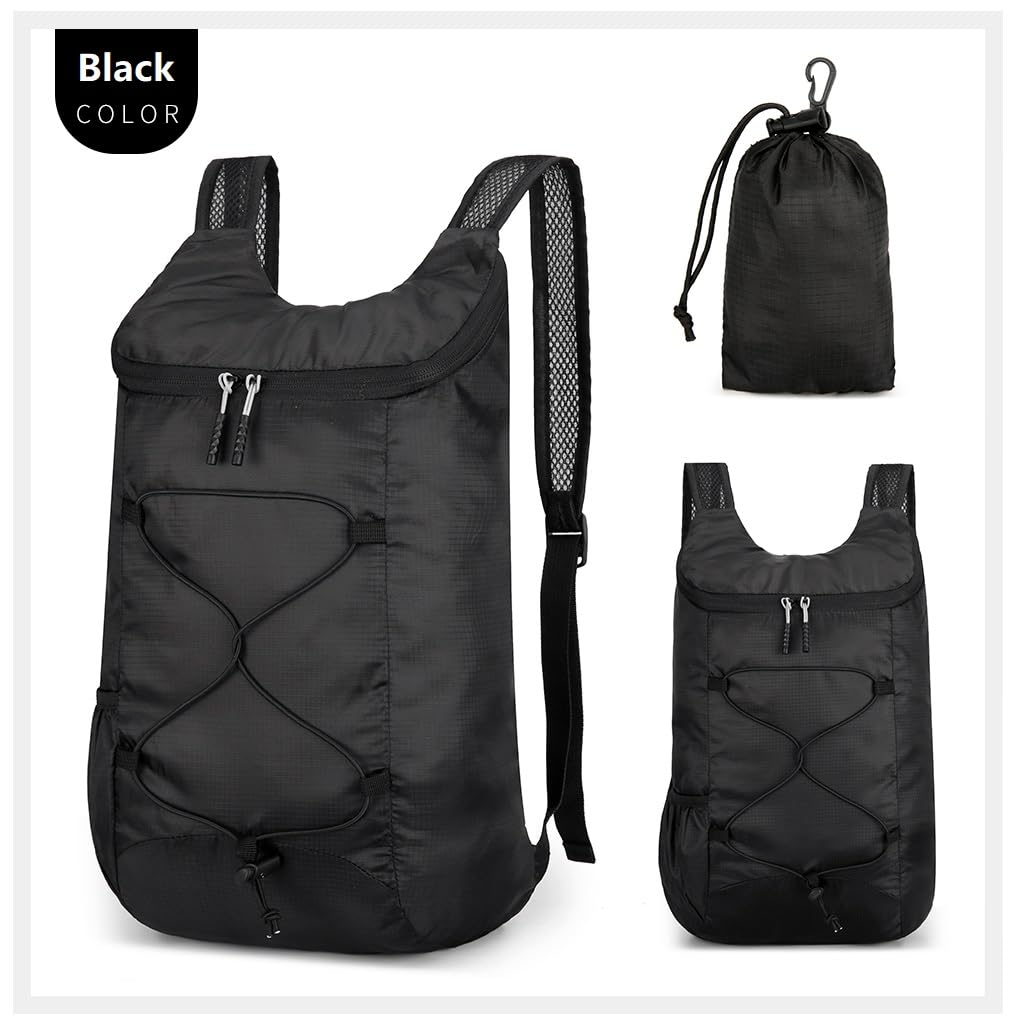 16L Hiking-Daypack Lightweight-Foldable Travel-Backpack Water-Resistant Camping Outdoor Packable Easy Carry-on Bag (Dark Blue)