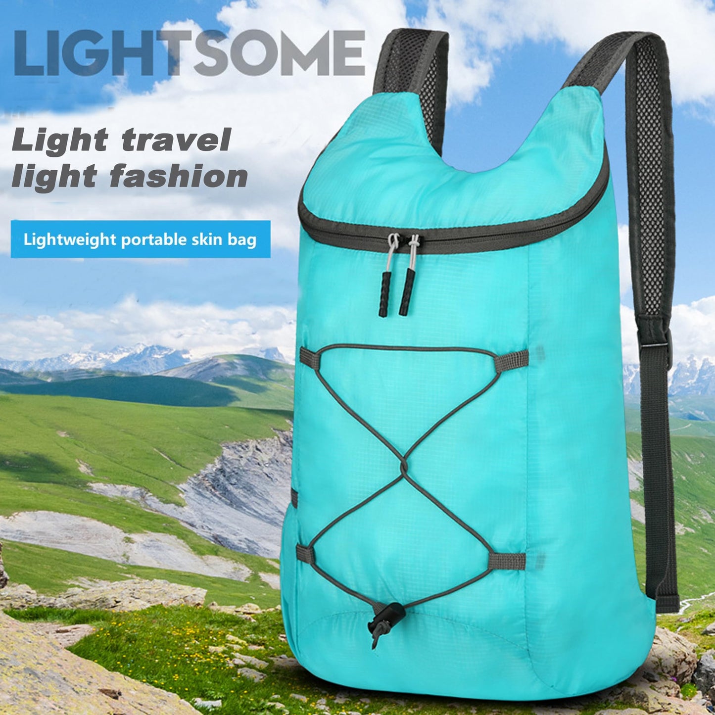 16L Hiking-Daypack Lightweight-Foldable Travel-Backpack Water-Resistant Camping Outdoor Packable Easy Carry-on Bag (Dark Blue)