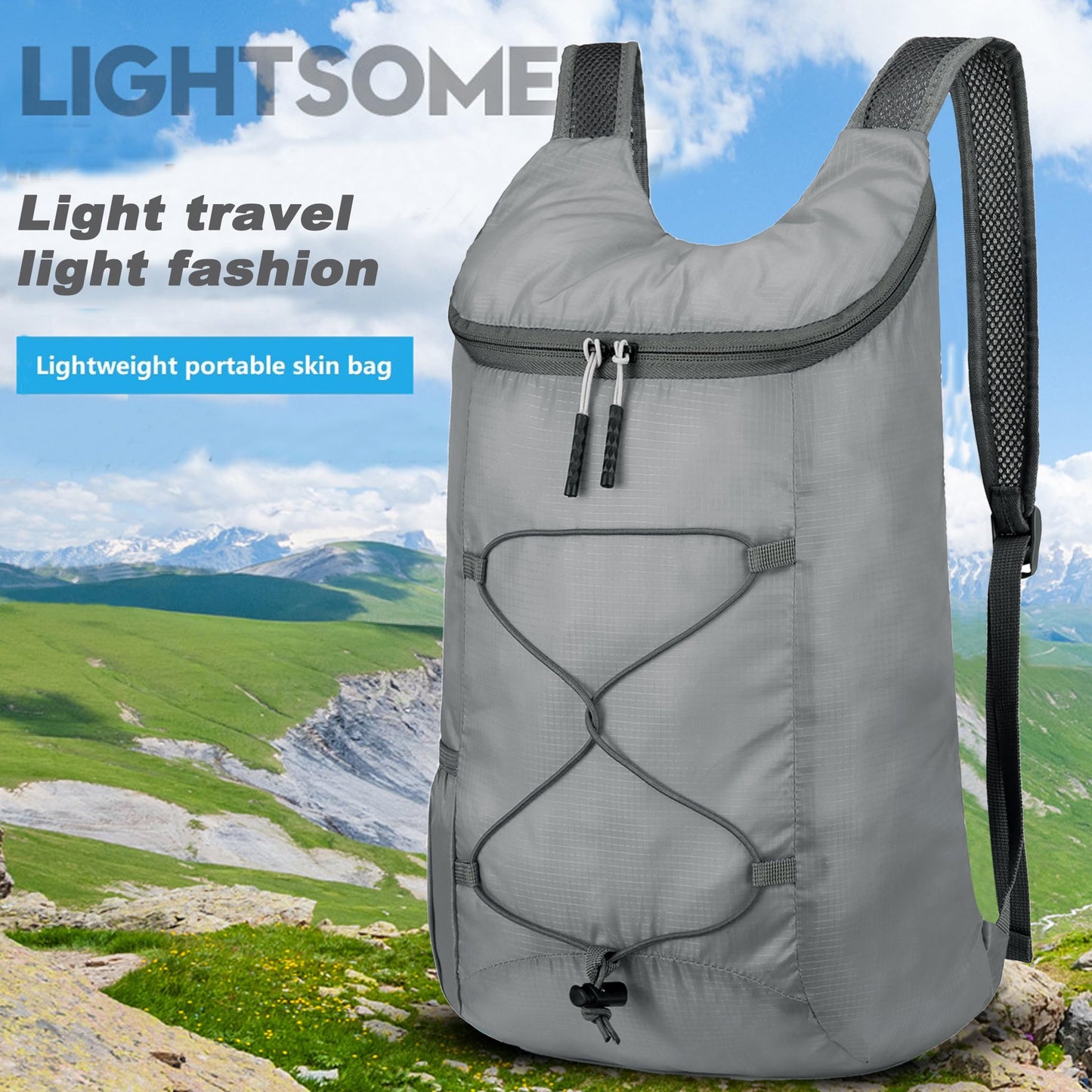 16L Hiking-Daypack Lightweight-Foldable Travel-Backpack Water-Resistant Camping Outdoor Packable Easy Carry-on Bag (Dark Blue)