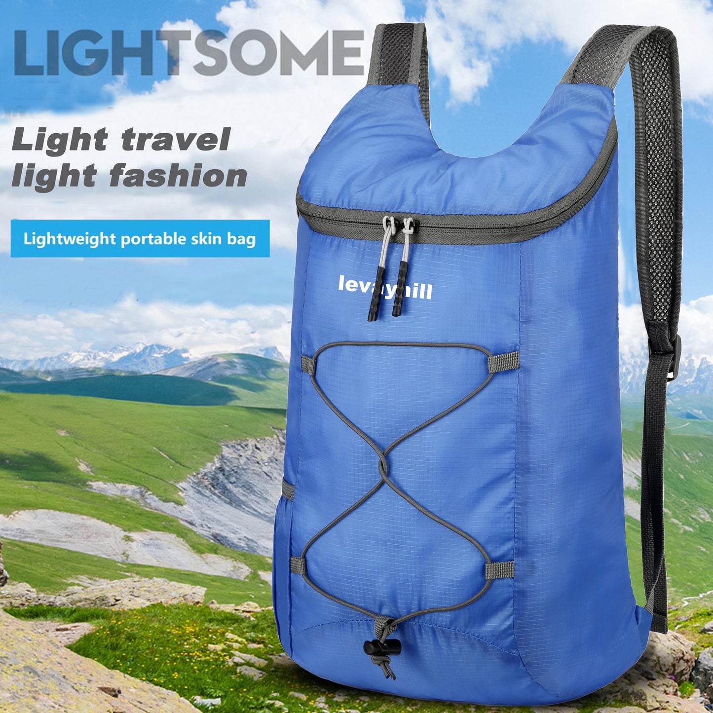 16L Hiking-Daypack Lightweight-Foldable Travel-Backpack Water-Resistant Camping Outdoor Packable Easy Carry-on Bag (Dark Blue)