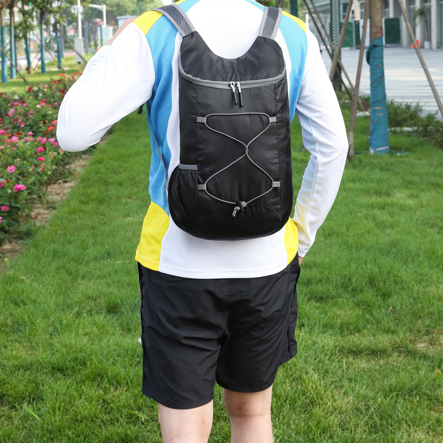 16L Hiking-Daypack Lightweight-Foldable Travel-Backpack Water-Resistant Camping Outdoor Packable Easy Carry-on Bag (Dark Blue)
