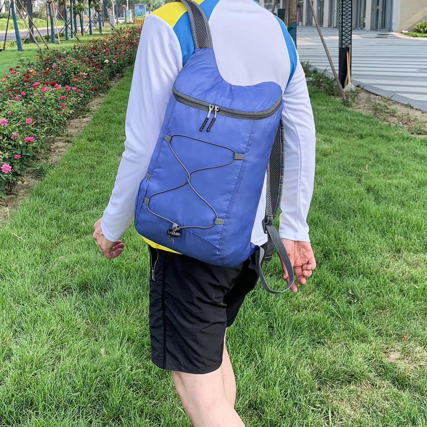 16L Hiking-Daypack Lightweight-Foldable Travel-Backpack Water-Resistant Camping Outdoor Packable Easy Carry-on Bag (Dark Blue)